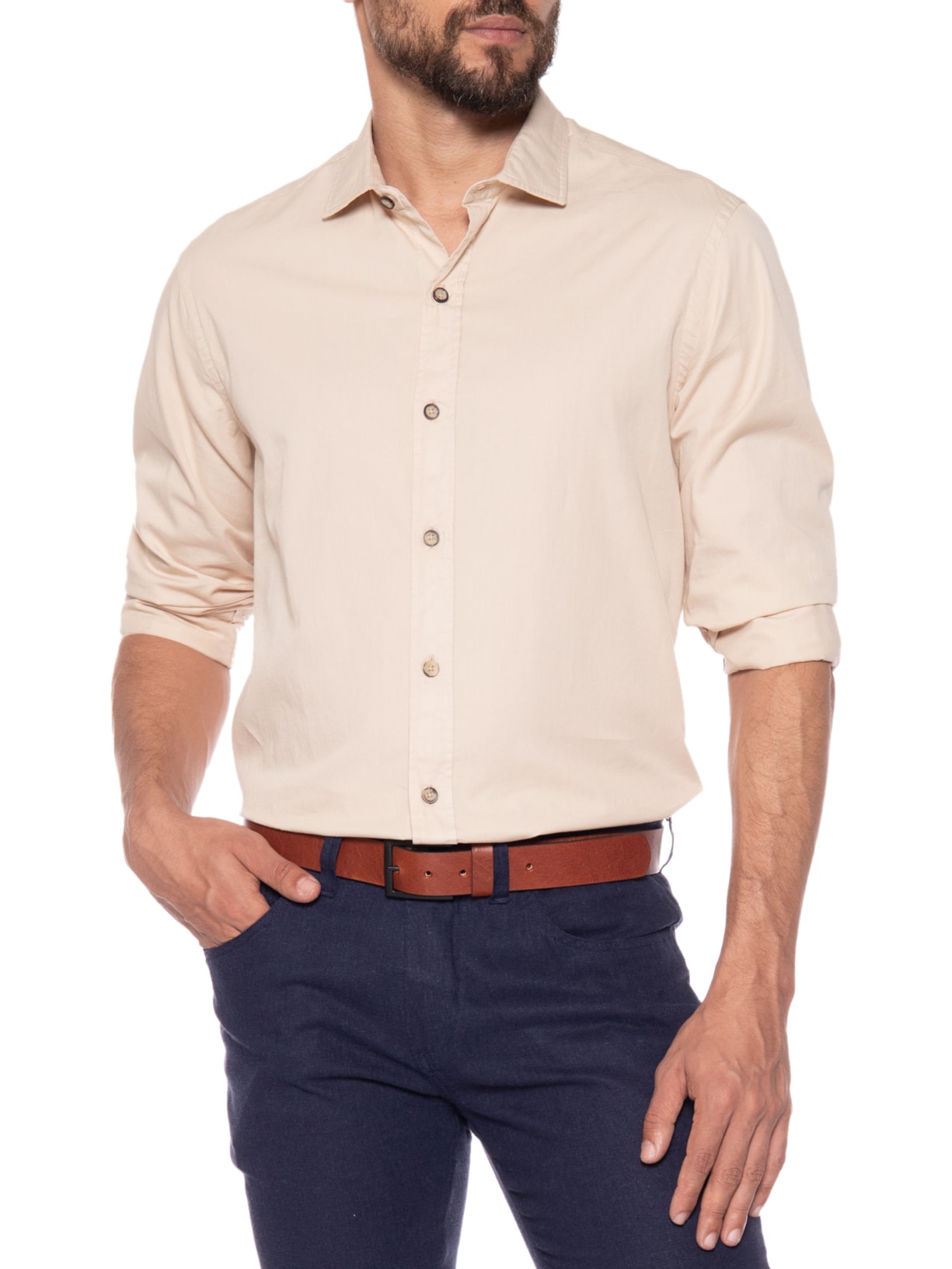 Cinto Masculino E-leather Marrom Osklen