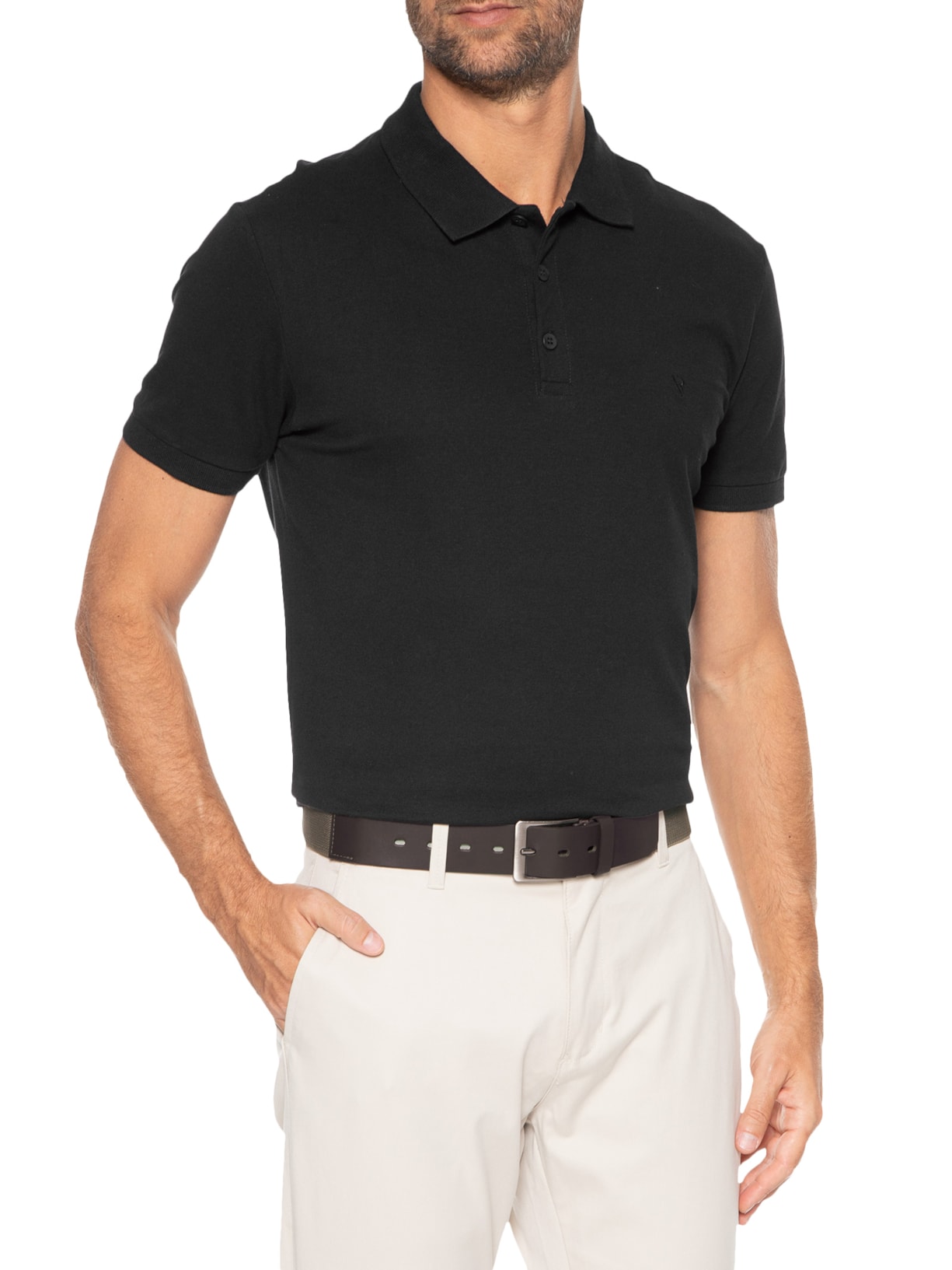 Cinto Masculino Elástico Com Couro Marrom '2 Essential