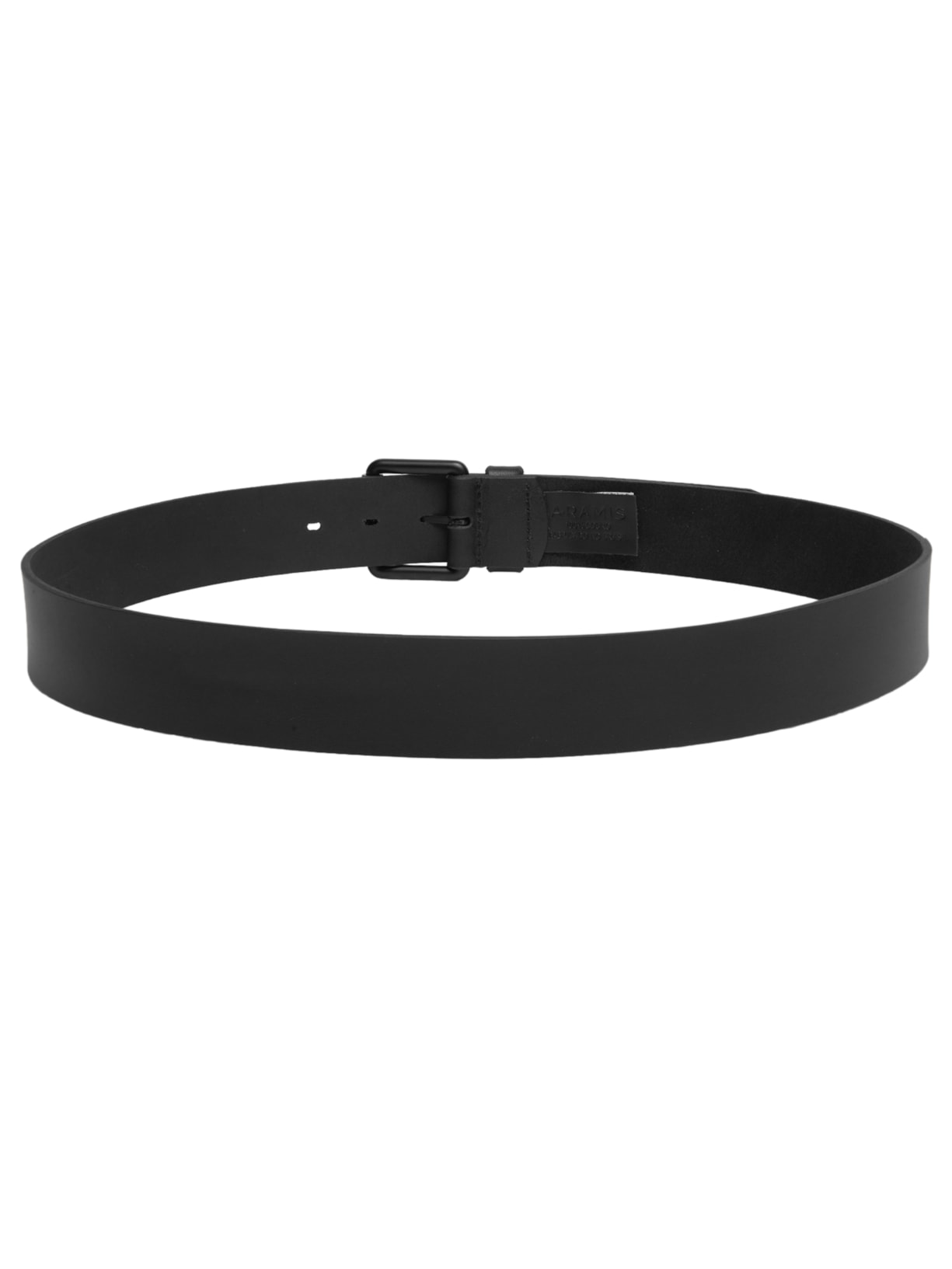 Cinto Masculino Em Couro Com Fivela Rolo Preto Aramis