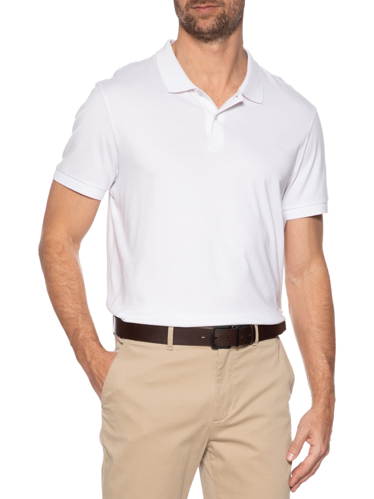 Cinto Masculino Em Couro Dupla Face Floater Italy Marrom Aramis