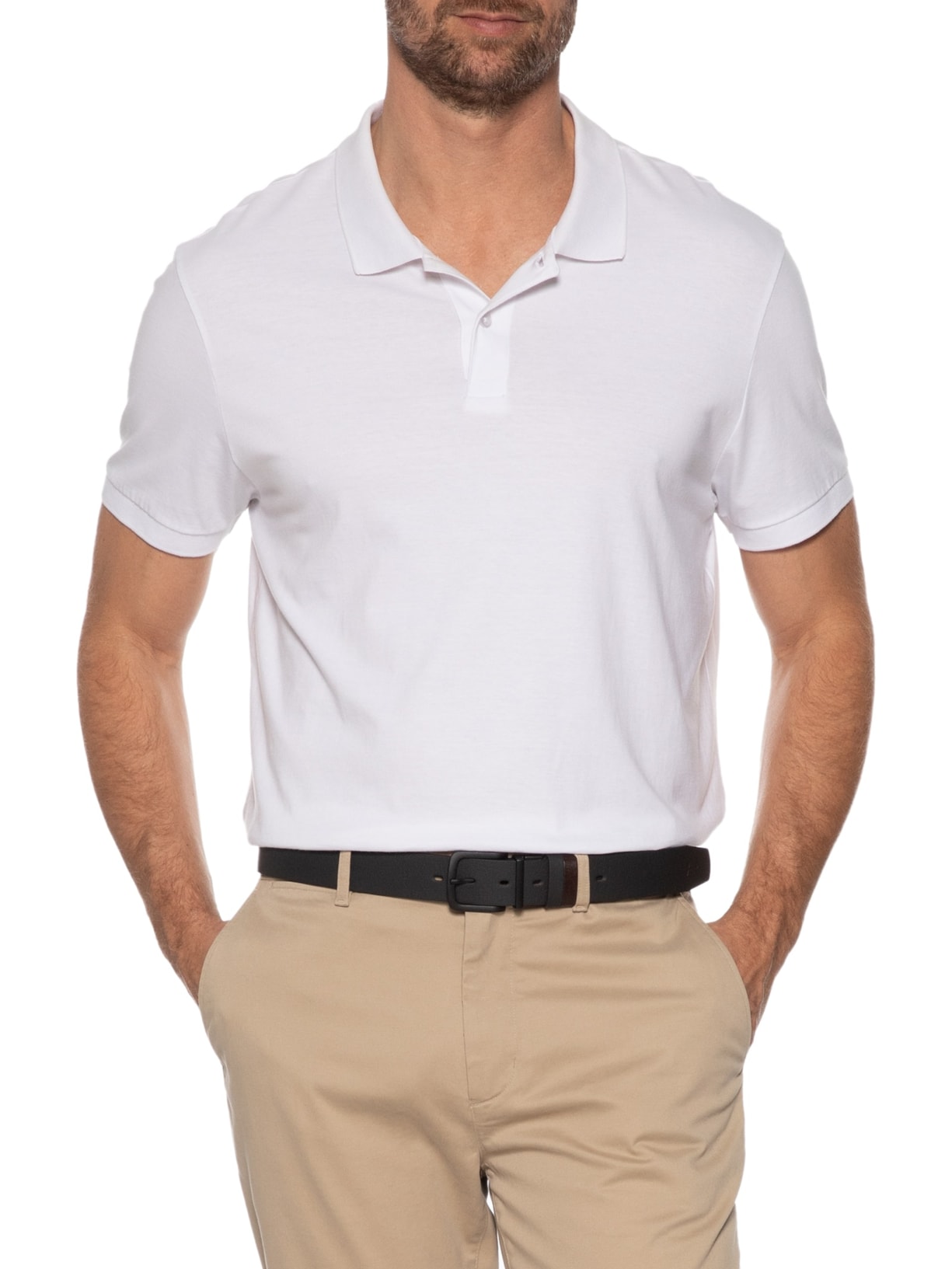 Cinto Masculino Em Couro Dupla Face Floater Italy Marrom Aramis