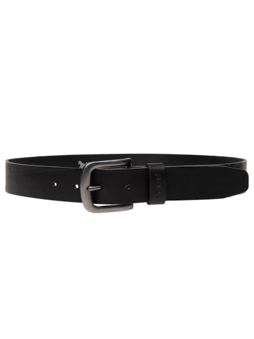 Cinto Masculino Icon Com Acabamento Tumbled - Preto