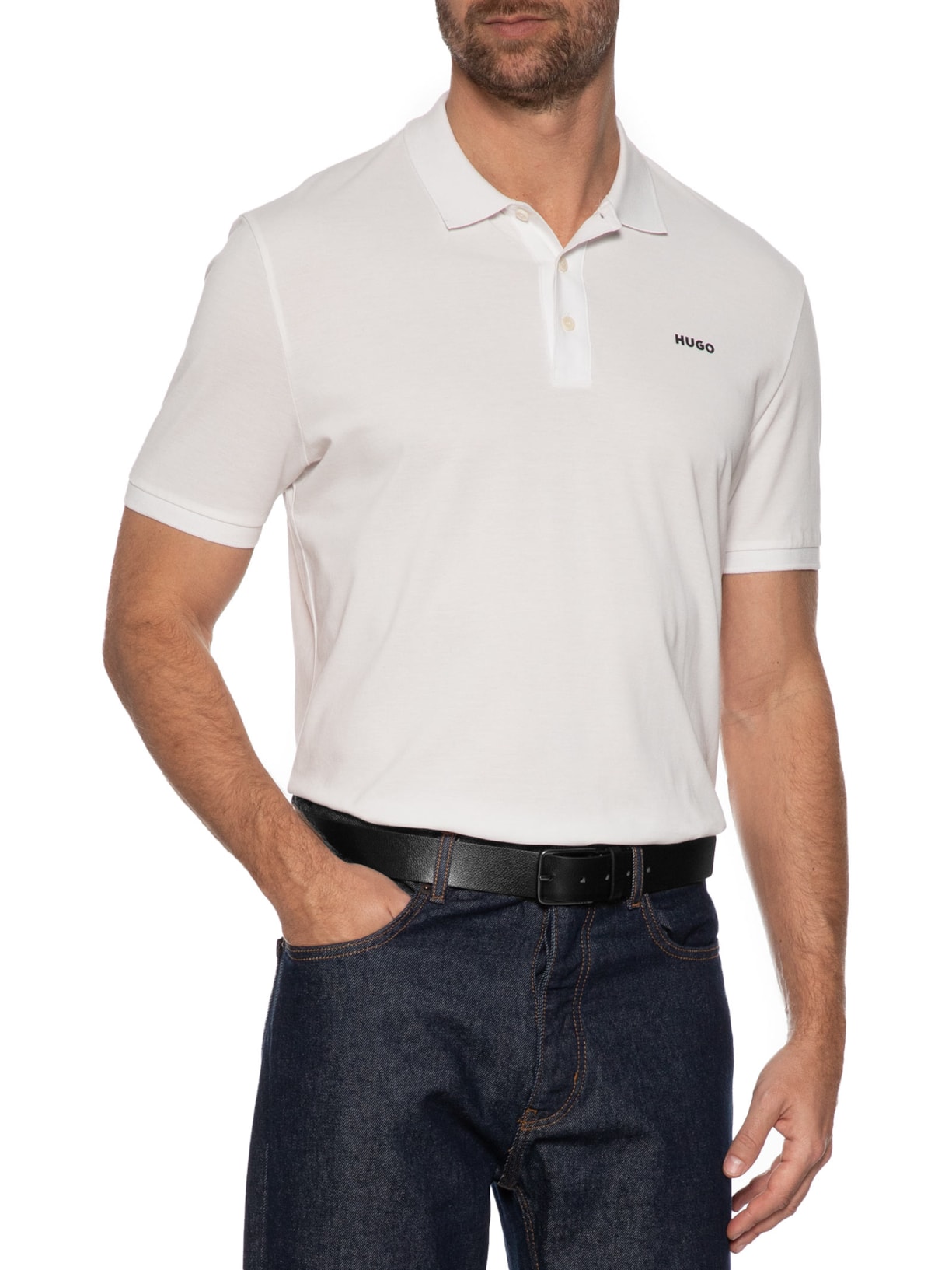 Cinto Masculino Médio Gerik Preto Hugo