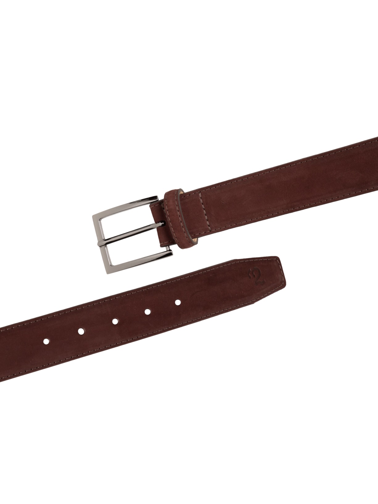 Cinto Masculino Social em Camurça Marrom '2 Essential