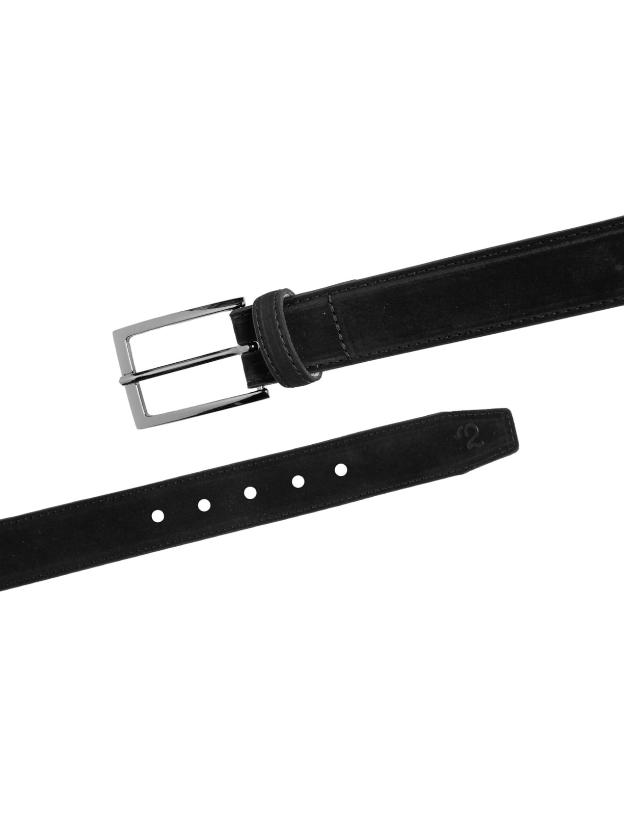 Cinto Masculino Social Em Camurça Preto '2 Essential