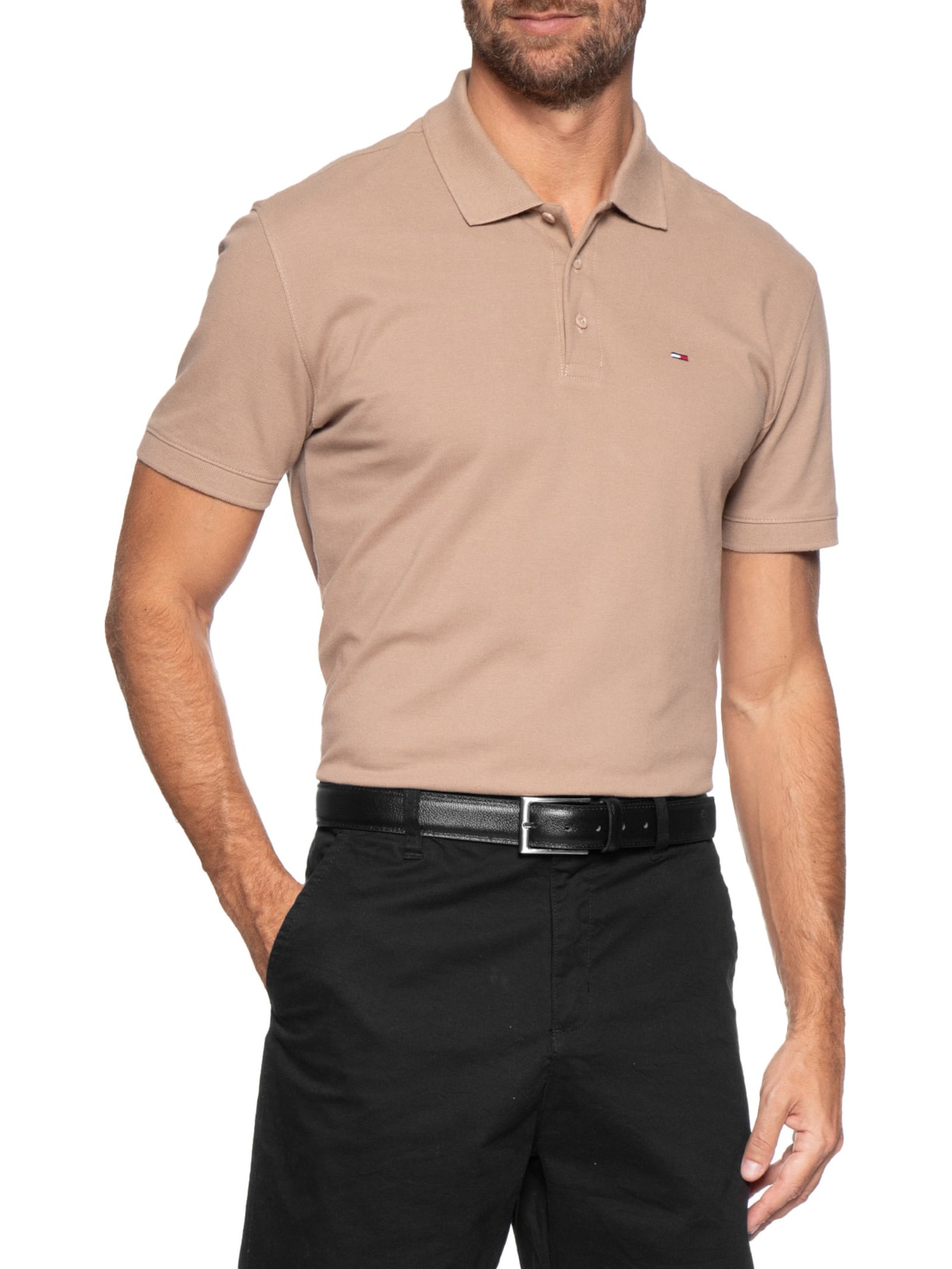 Cinto Masculino Social Em Couro Legítimo Preto '2 Essential