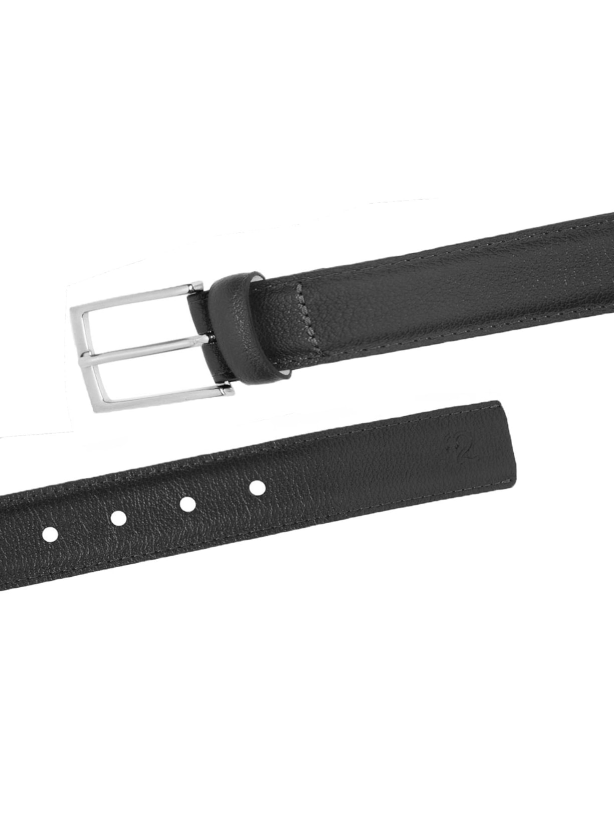 Cinto Masculino Social Em Couro Legítimo Preto '2 Essential