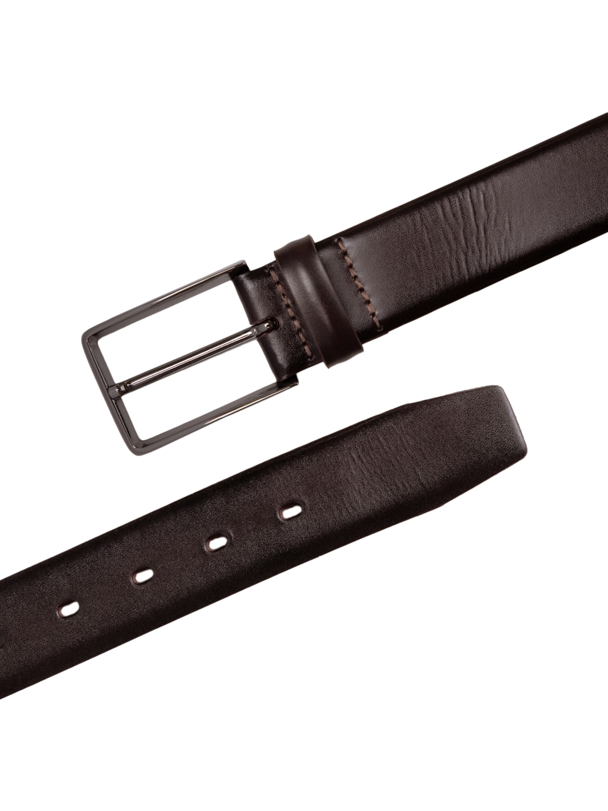 Cinto Masculino Social Em Couro Marrom '2 Essential