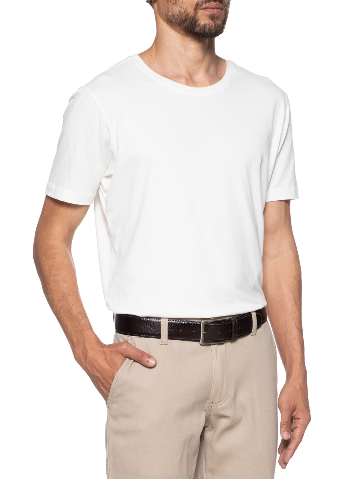 Cinto Masculino Social Em Couro Marrom '2 Essential