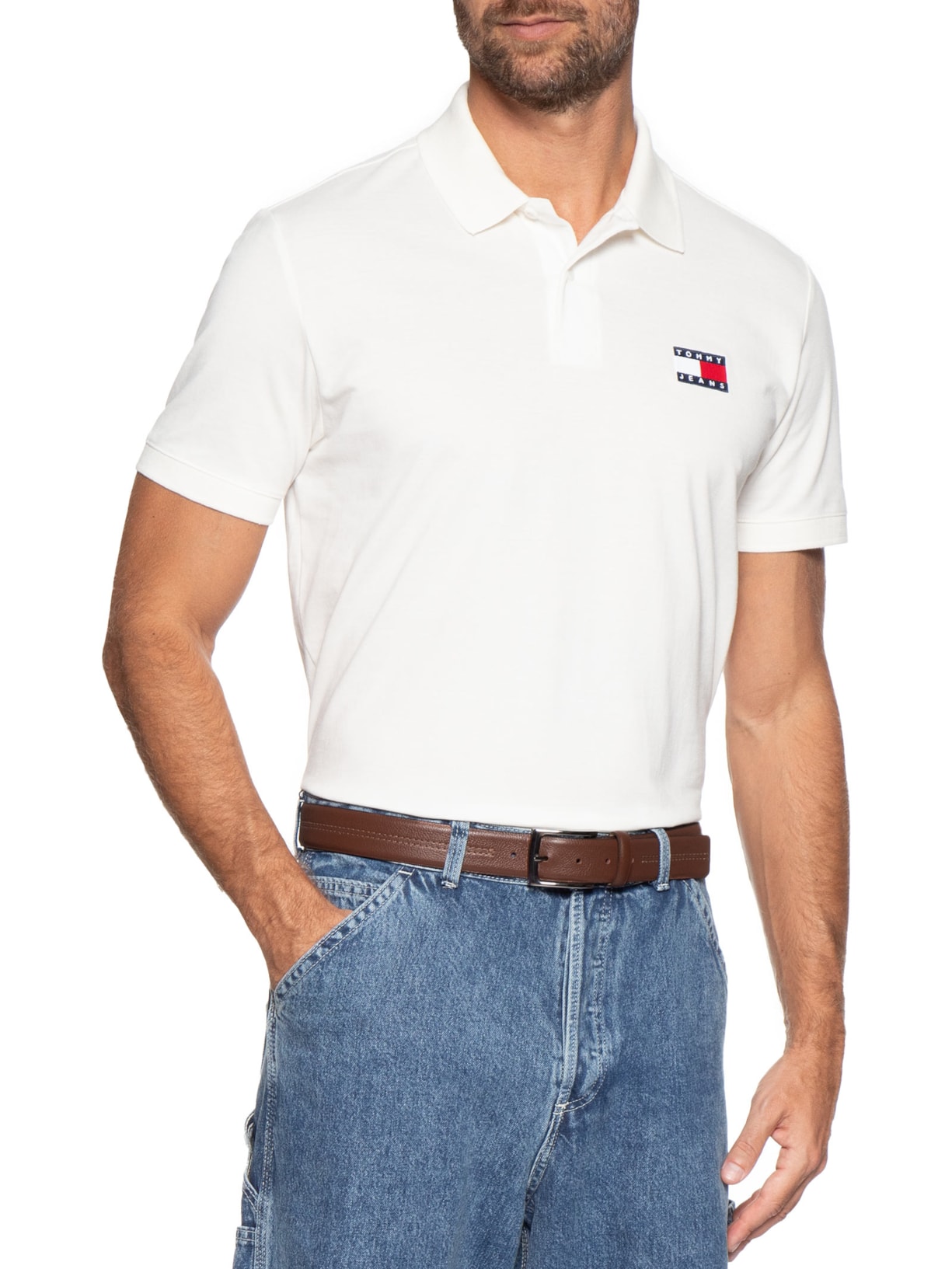 Cinto Masculino Social Pesponto Em Couro Marrom '2 Essential