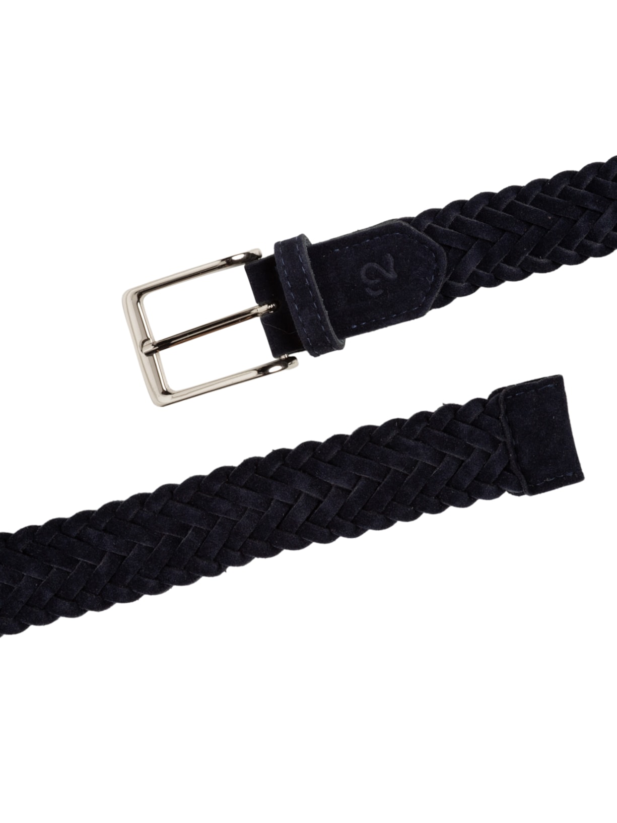 Cinto Masculino Trançado De Camurça Azul '2 Essential