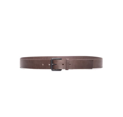 Cinto Médio Masculino Couro Simple - Marrom
