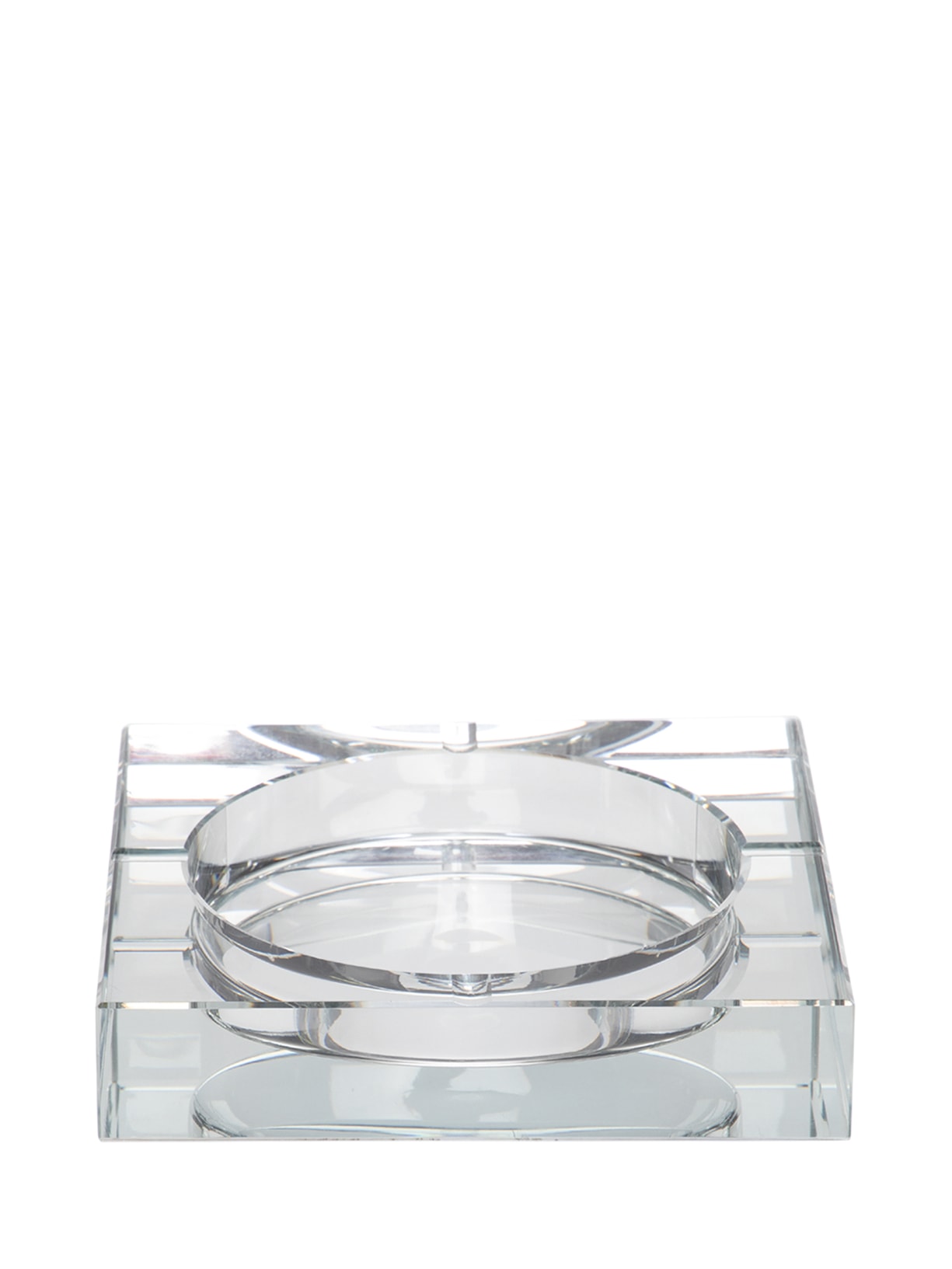 Cinzeiro Em Vidro Transparente - Branco