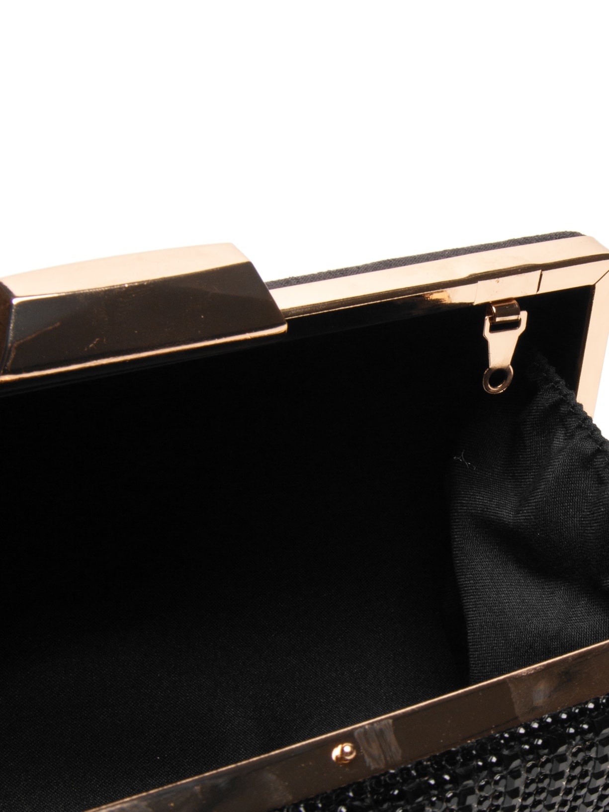 Clutch Feminina Com Strass Preto Market 33