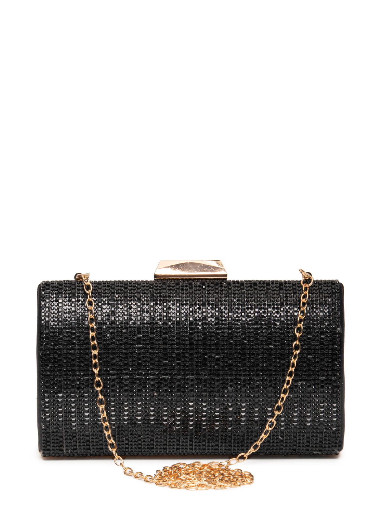 Clutch Feminina Com Strass Preto Market 33