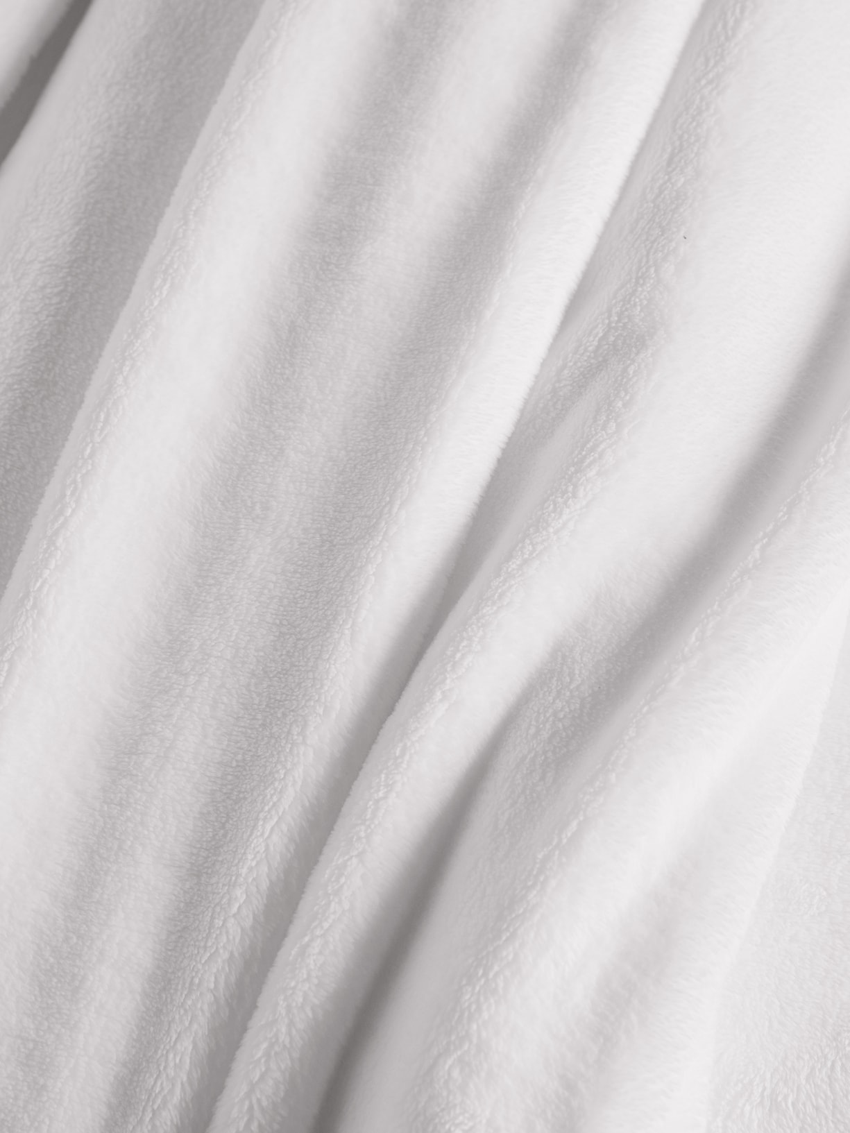 Cobertor Casal Microfibra Aveludado Branco Trussardi