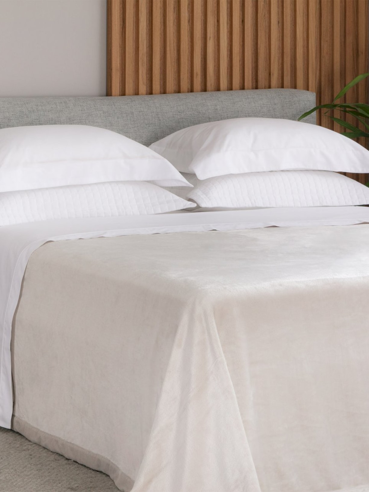 Cobertor Intense King Bege Buddemeyer