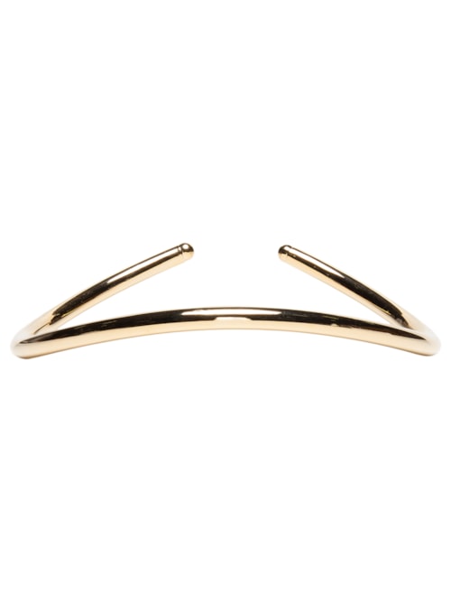 Colar Choker Tubo Metal - Dourado