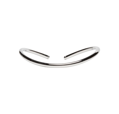 Colar Choker Tubo Metal - Prateado