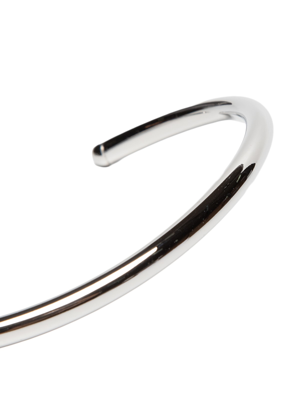 Colar Choker Tubo Metal Prateado Nádia Gimenes