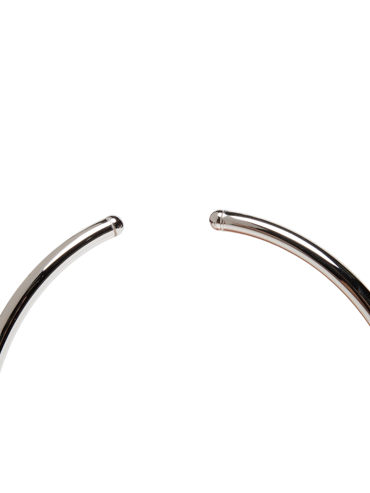 Colar Choker Tubo Metal Prateado Nádia Gimenes