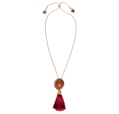 Colar Feminino Alongado Com Tassel - Dourado
