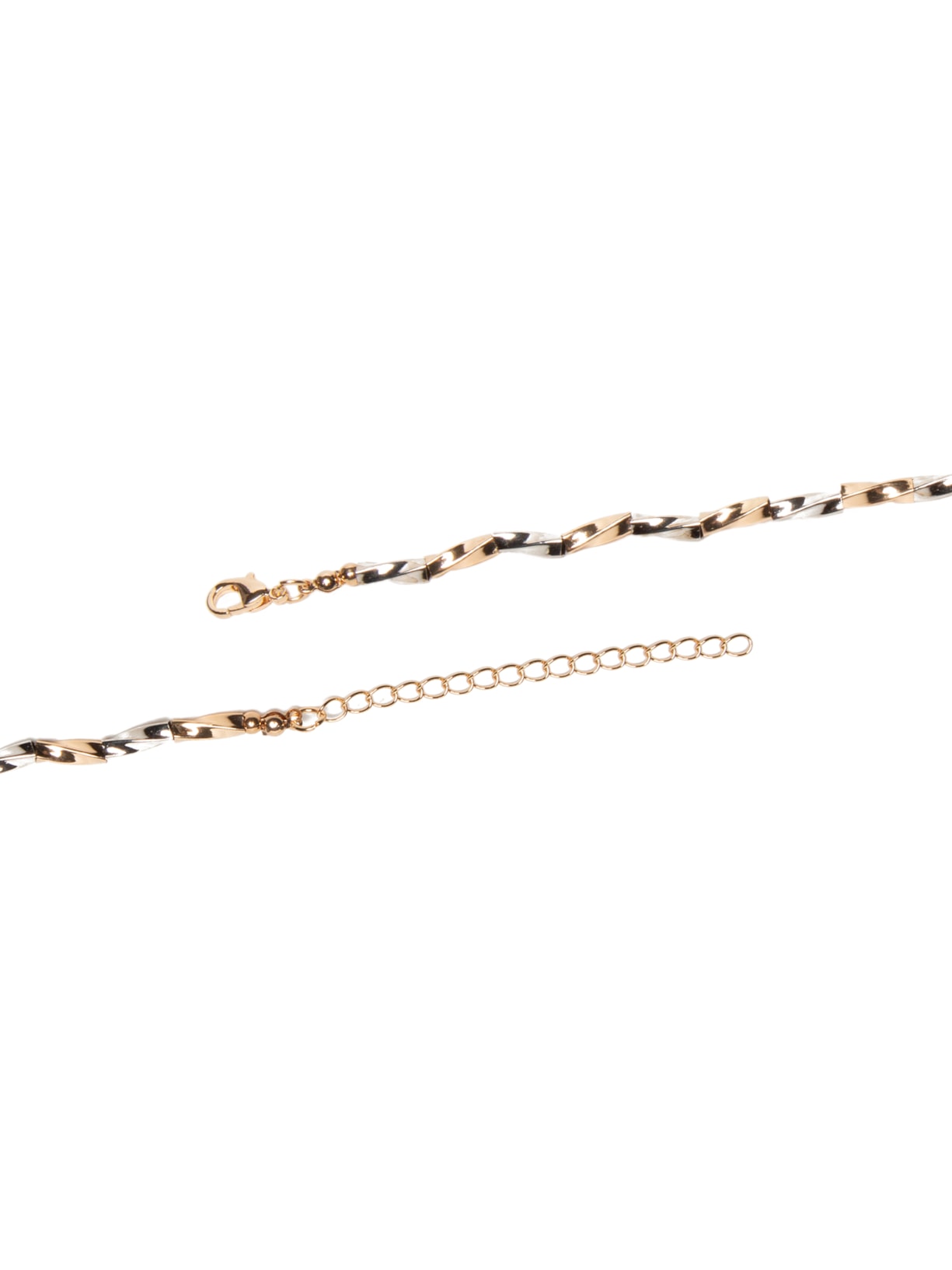 Colar Feminino Bicolor Dourado Market 33