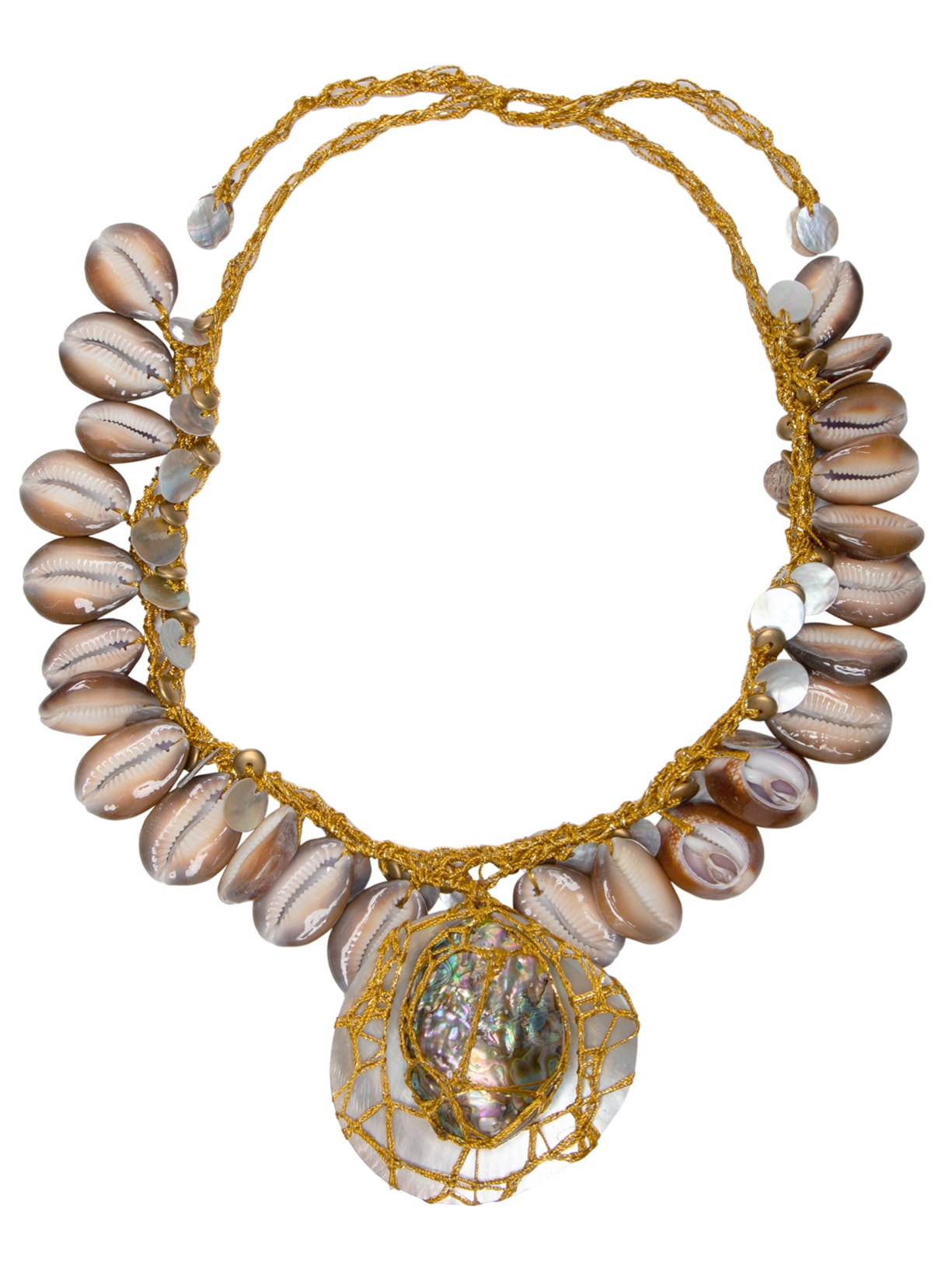 Colar Feminino Búzios - Bege