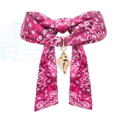 Colar Feminino Chocker Bandana - Rosa