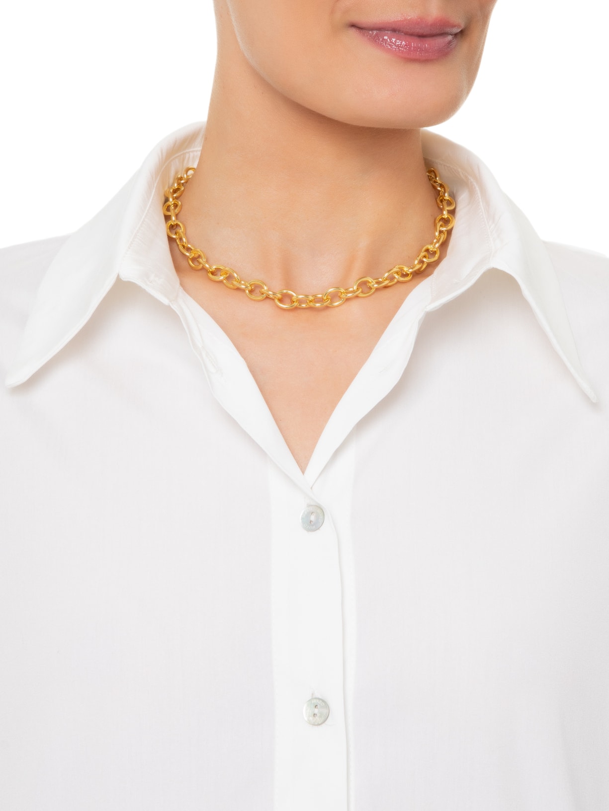 Colar Feminino Chocker Chion Dourado Nádia Gimenes