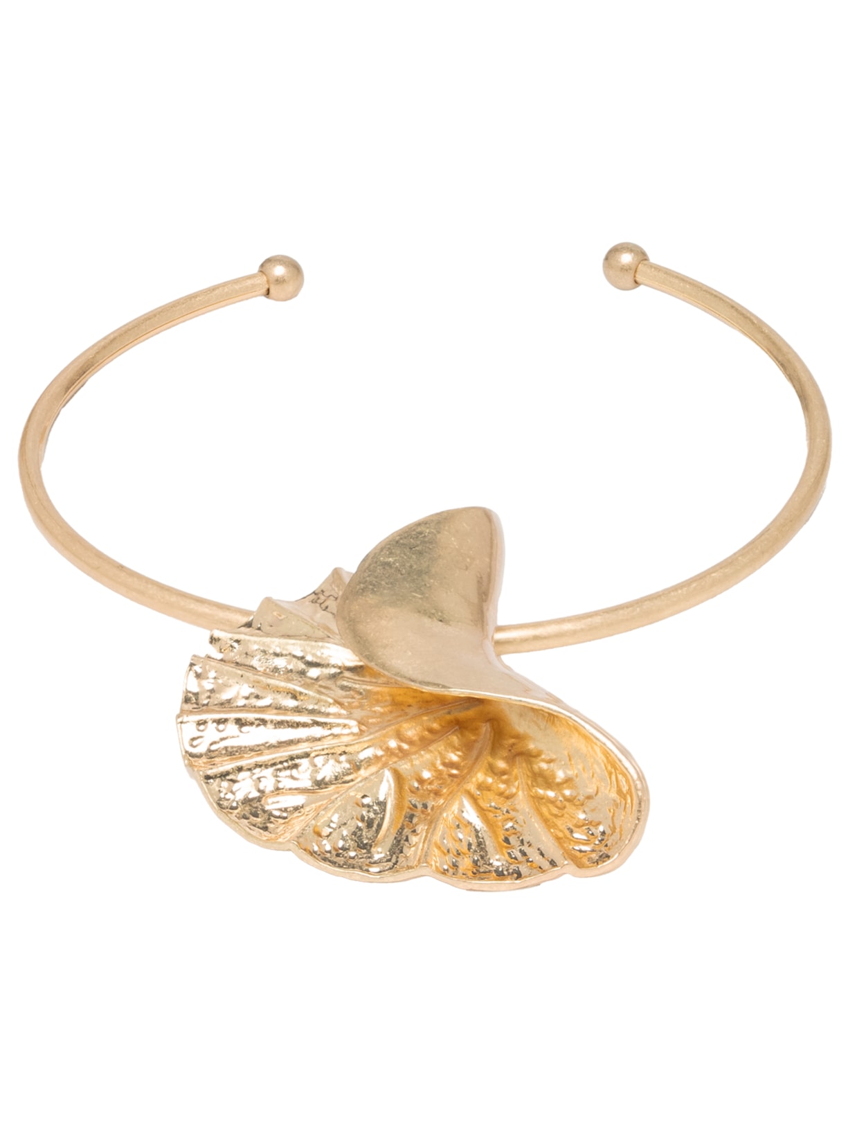 Colar Feminino Chocker com Pingente Orgânico - Dourado