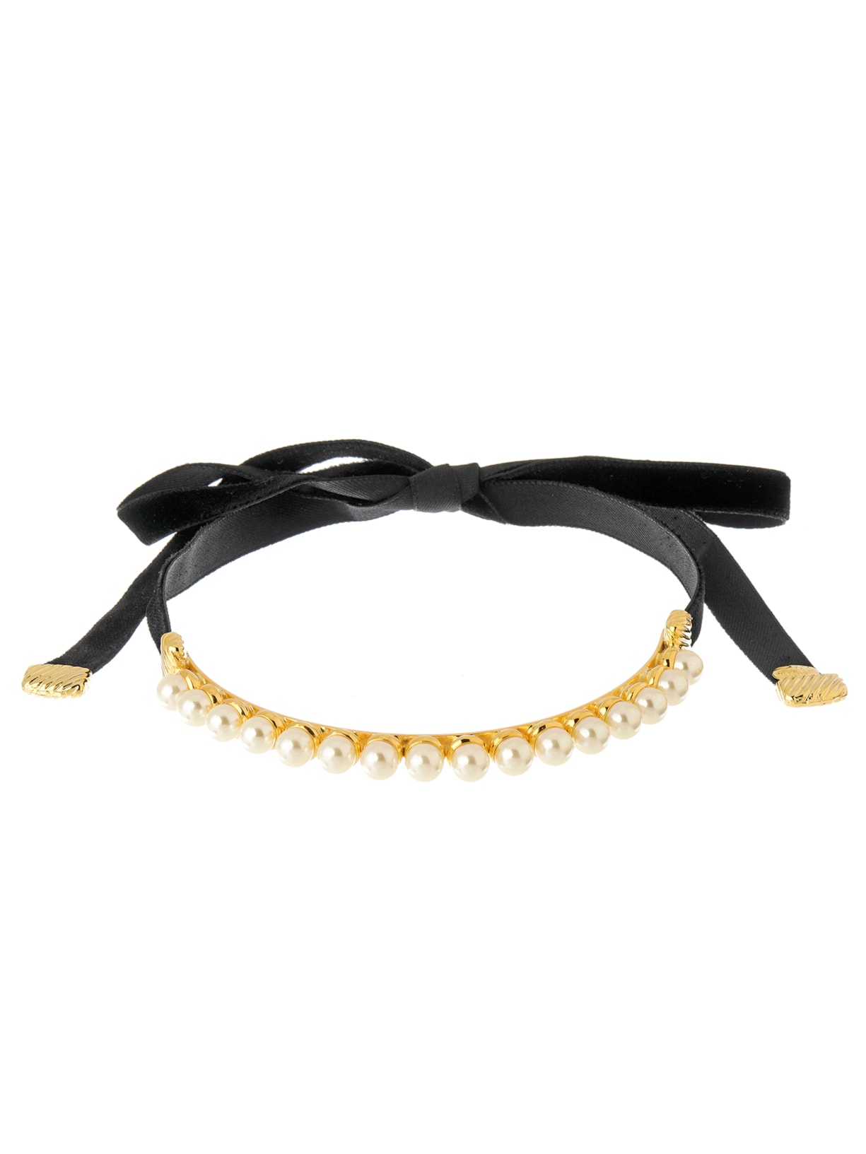 Colar Feminino Chocker Wild Pearl Dourado Nádia Gimenes