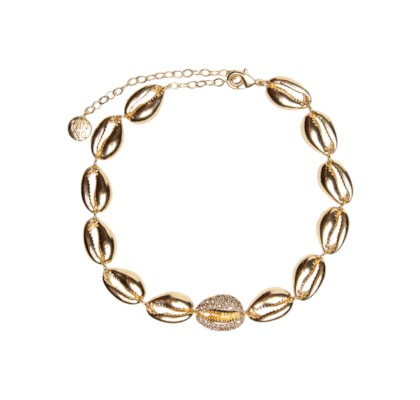 Colar Feminino Choker Akumal Metal - Dourado