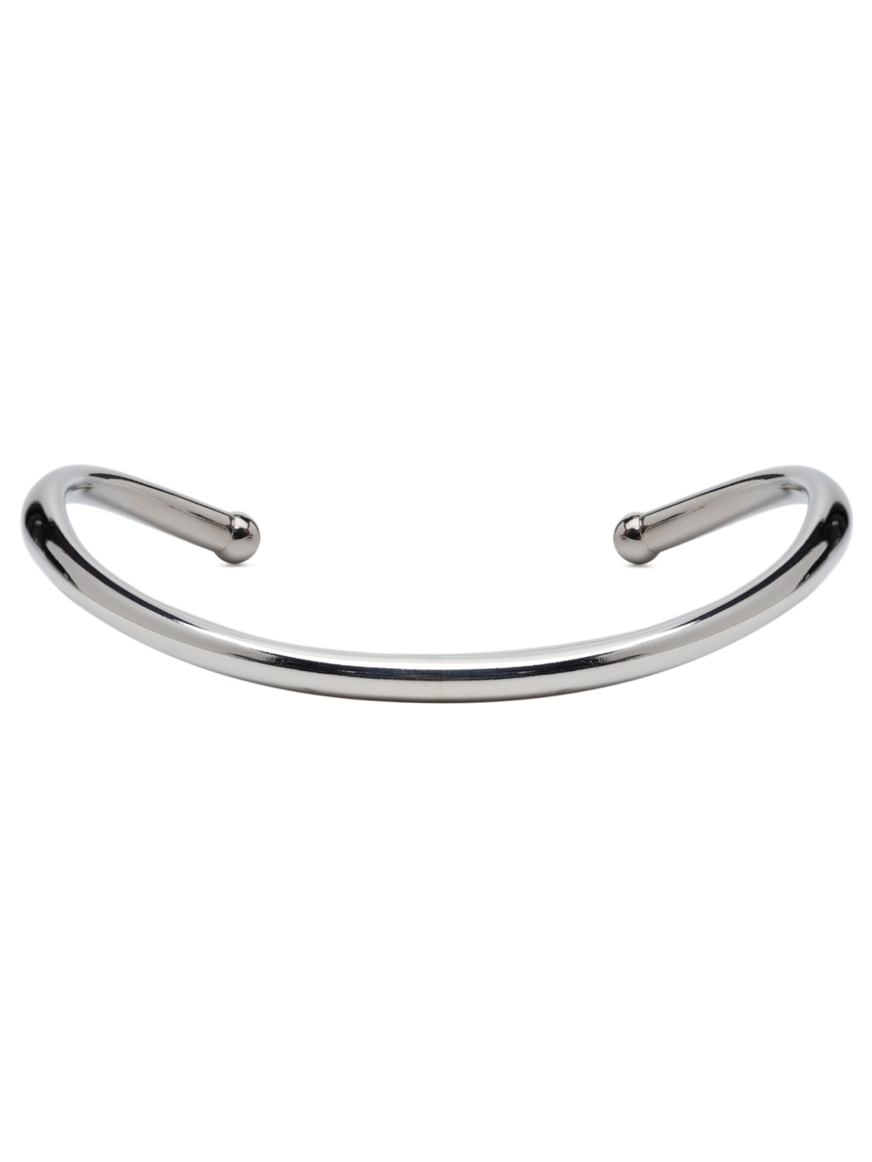 Colar Feminino Choker Bombe - Prata