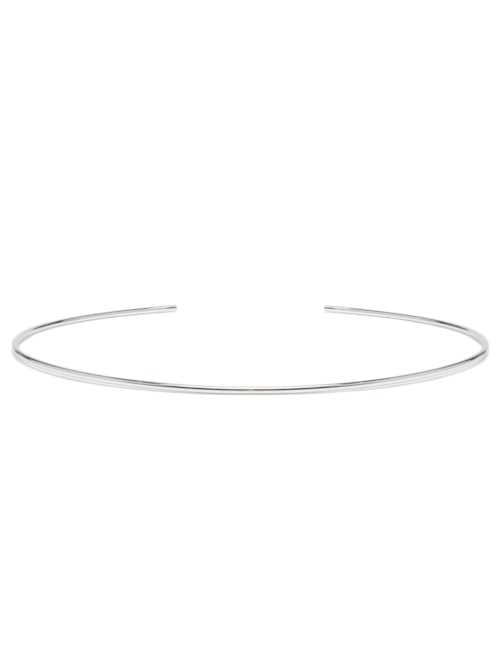 Colar Feminino Choker Fio - Prata