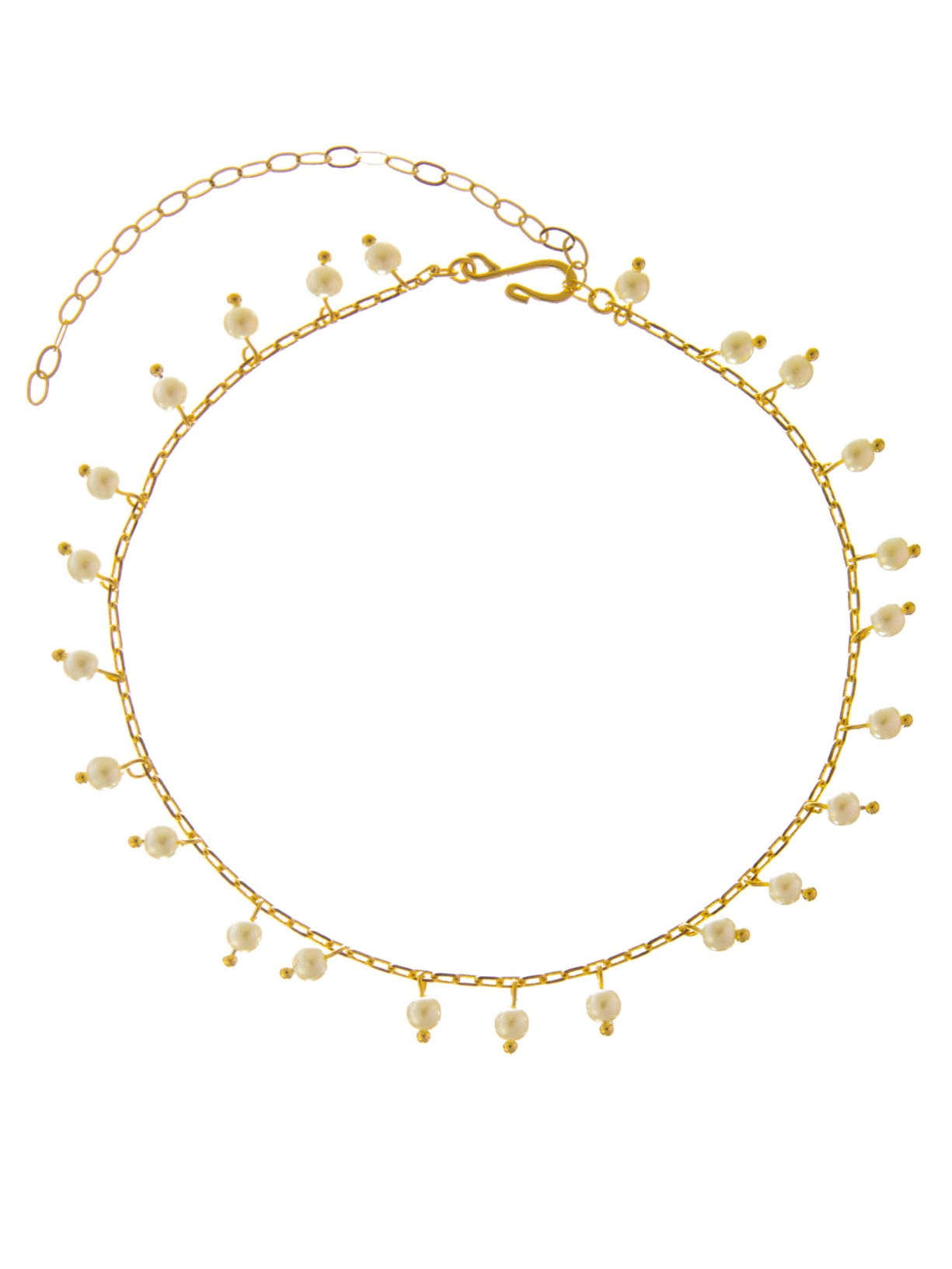 Colar Feminino Choker Myself Perolinha - Dourado