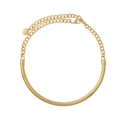 Colar Feminino Choker Peão Metal - Dourado 