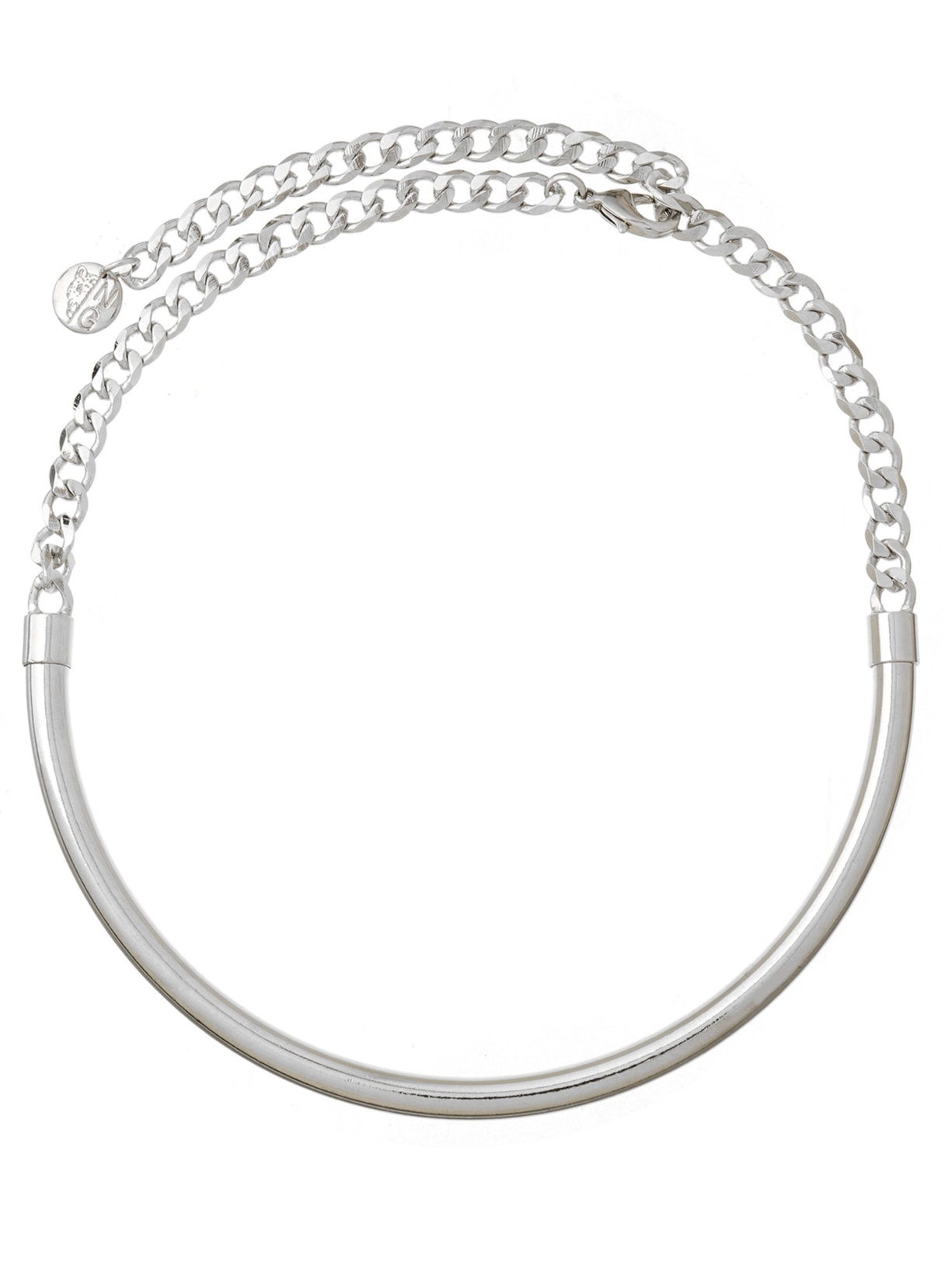 Colar Feminino Choker Peão Metal - Prata