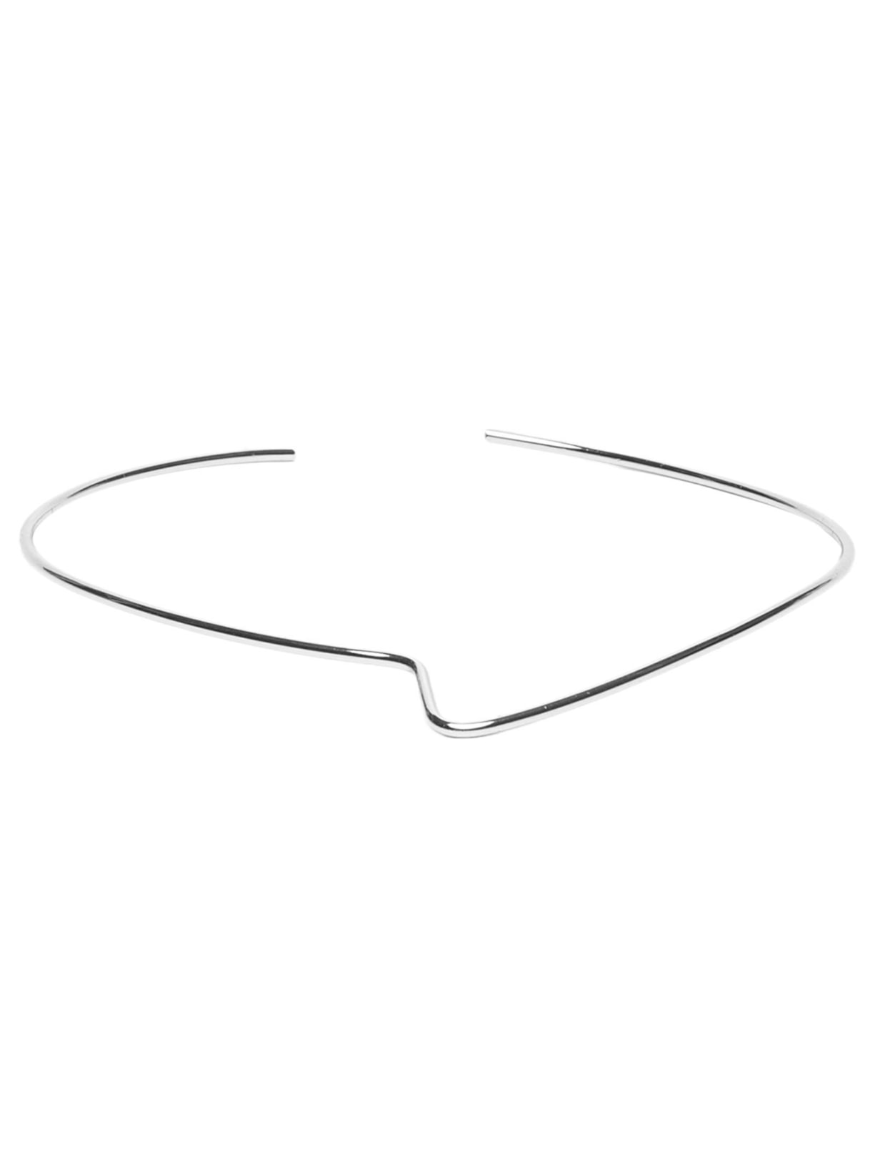 Colar Feminino Choker Ponta Prateado Andressa Delamuta