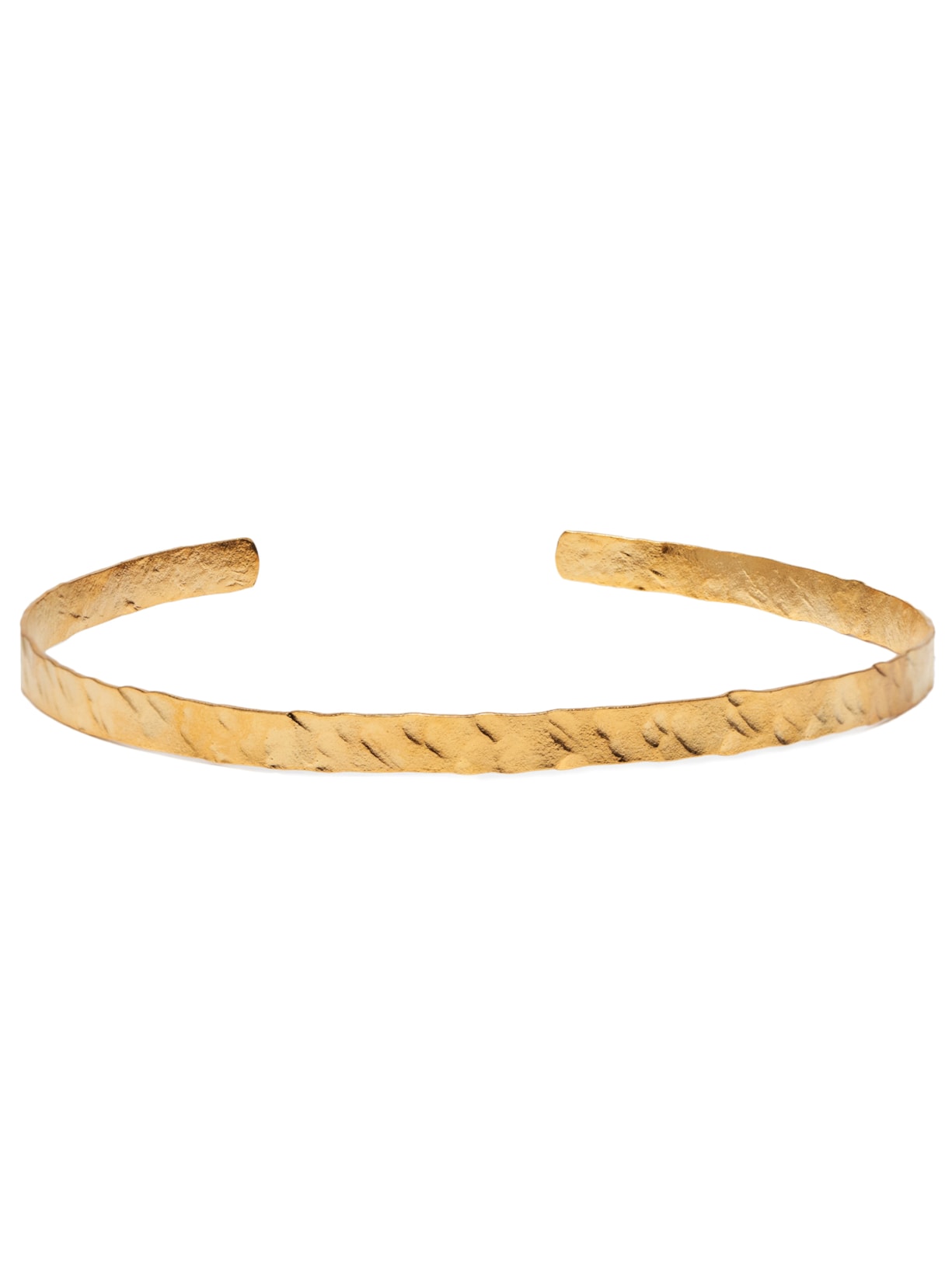 Colar Feminino Choker Slim Martelada Dourado Lilac