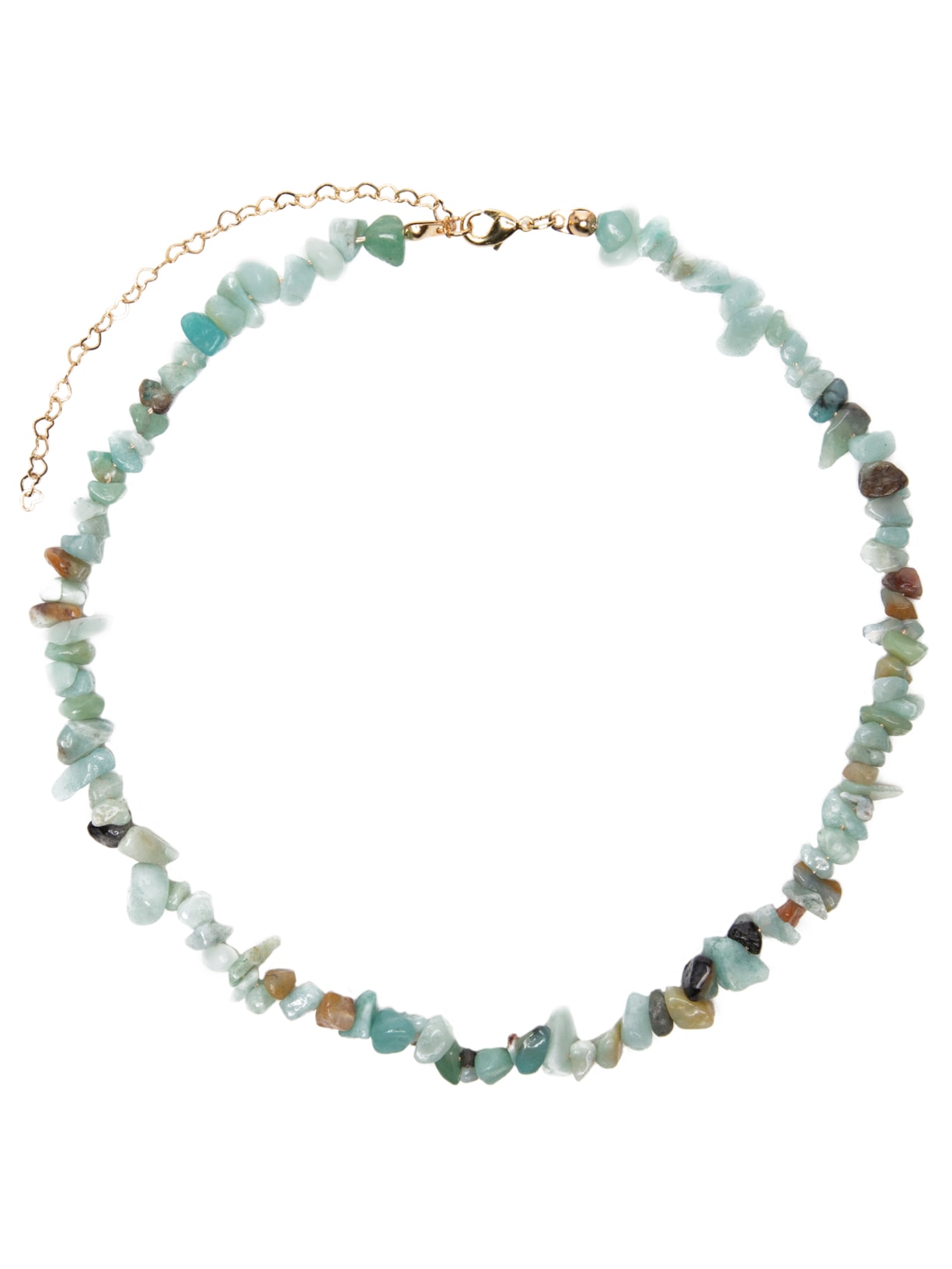 Colar Feminino Com Pedras Naturais Brisa Turquesa - Verde