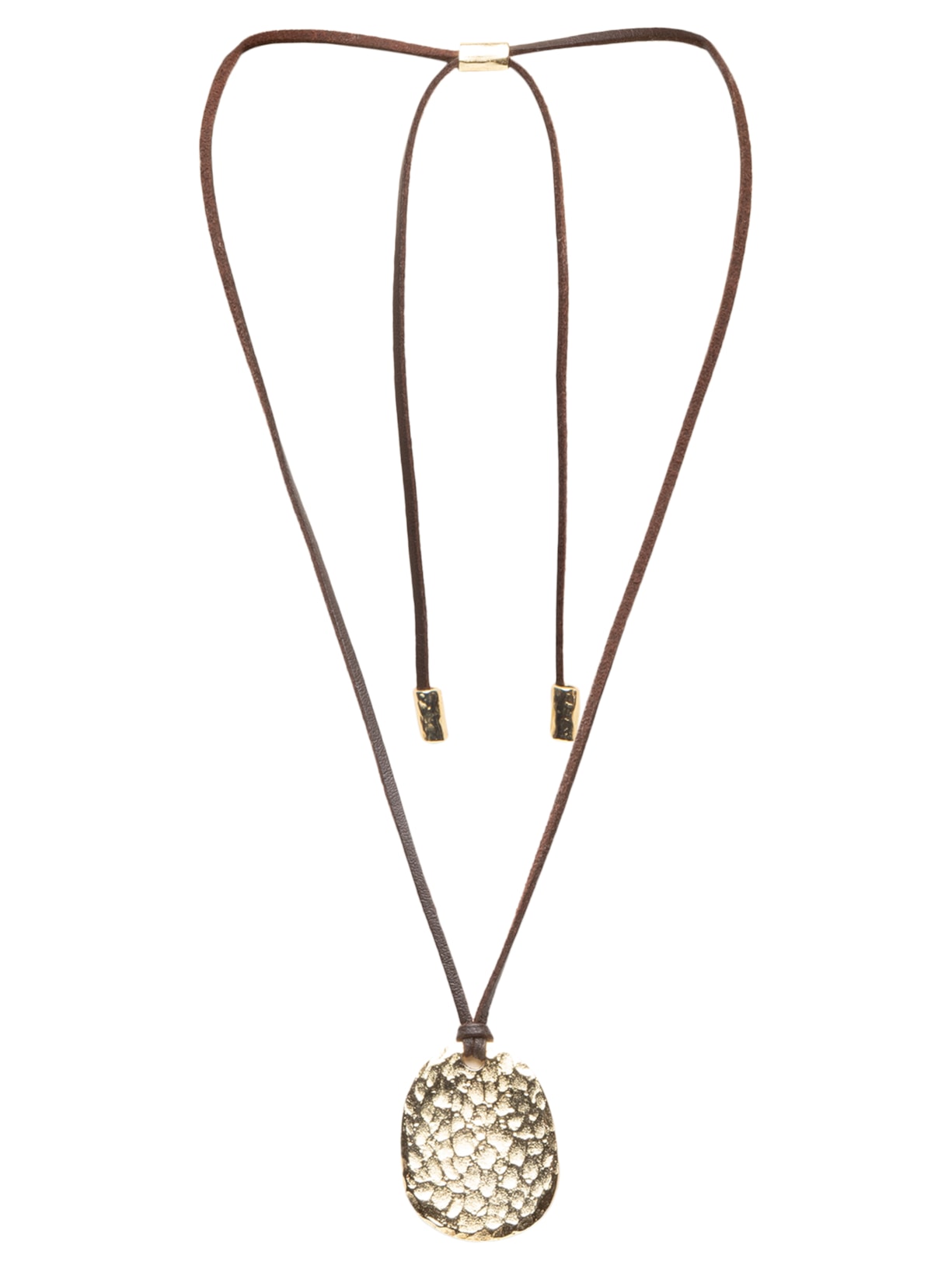 Colar Feminino com Pingentes de Metal Lisos Sienna Dourado Cia Marítima