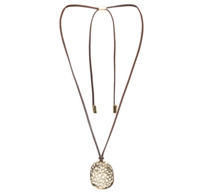Colar Feminino com Pingentes de Metal Lisos Sienna - Dourado