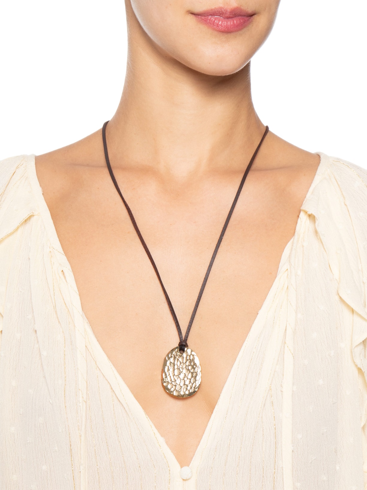 Colar Feminino com Pingentes de Metal Lisos Sienna Dourado Cia Marítima