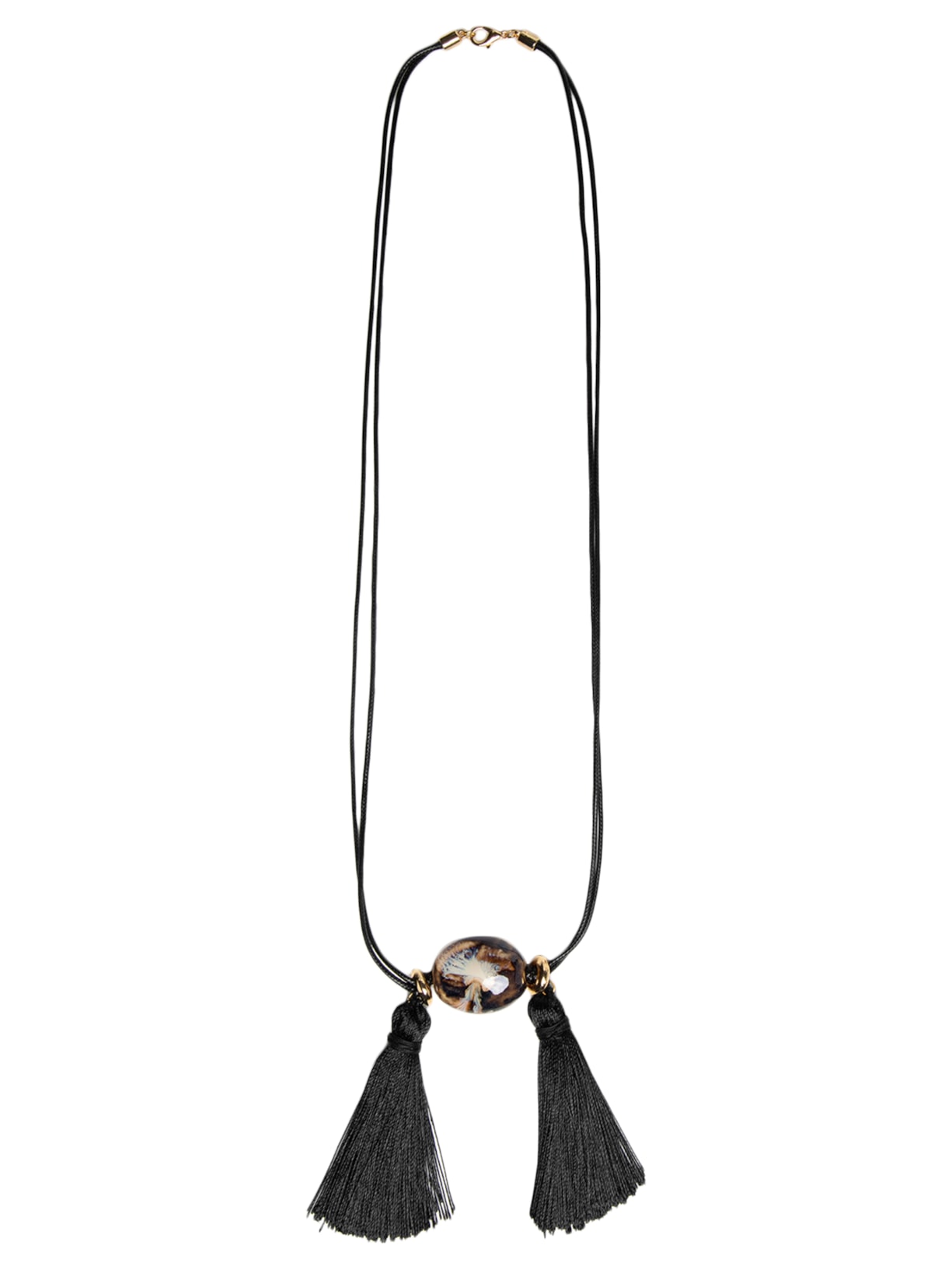 Colar Feminino Com Tassel Preto '2Essential