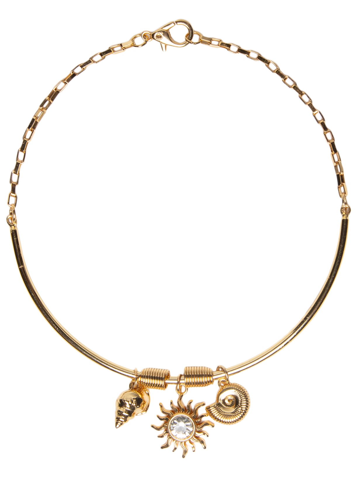 Colar Feminino Concha Dourado Carnavália