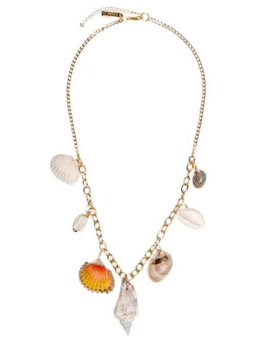 Colar Feminino Conchas Marés - Dourado