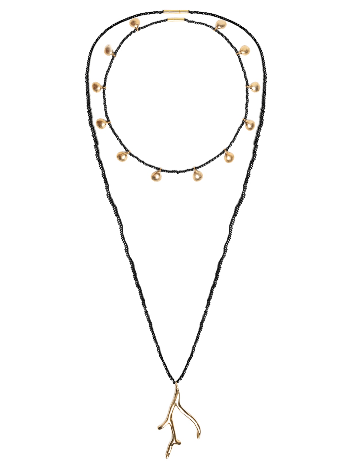 Colar Feminino Coral Concha - Preto