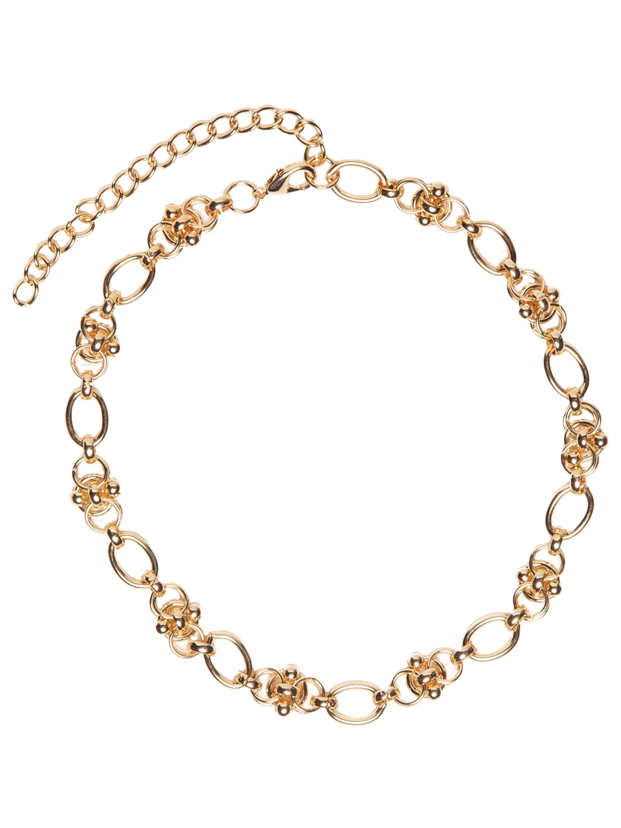 Colar Feminino Corrente Detalhada - Dourado