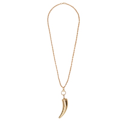 Colar Feminino Dente De Sabre - Dourado